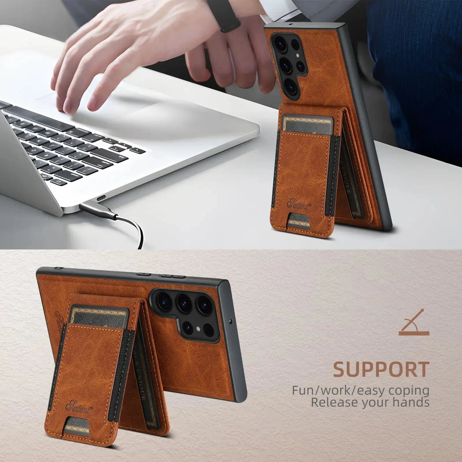 LuxeLeather CardCrafter Series For Samsung Galaxy — product view 5