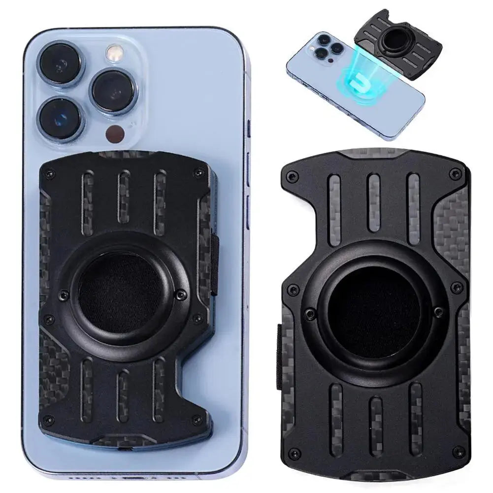 Magnetic Carbon Fiber Phone Card Holder Credit Card Wallet For Magsafe Airtag Phone Finger Holder Blocking Card For Iphone Pinnacle Luxuries