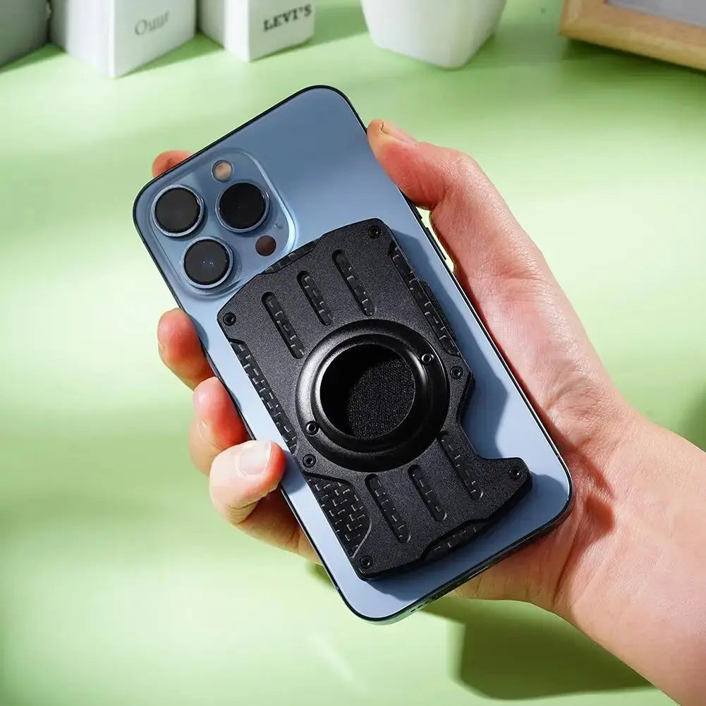 Magnetic Carbon Fiber Phone Card Holder Credit Card Wallet For Magsafe Airtag Phone Finger Holder Blocking Card For Iphone Pinnacle Luxuries