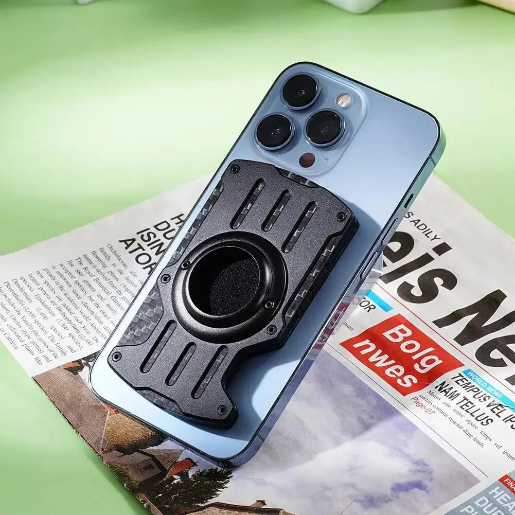 Magnetic Carbon Fiber Phone Card Holder Credit Card Wallet For Magsafe Airtag Phone Finger Holder Blocking Card For Iphone Pinnacle Luxuries