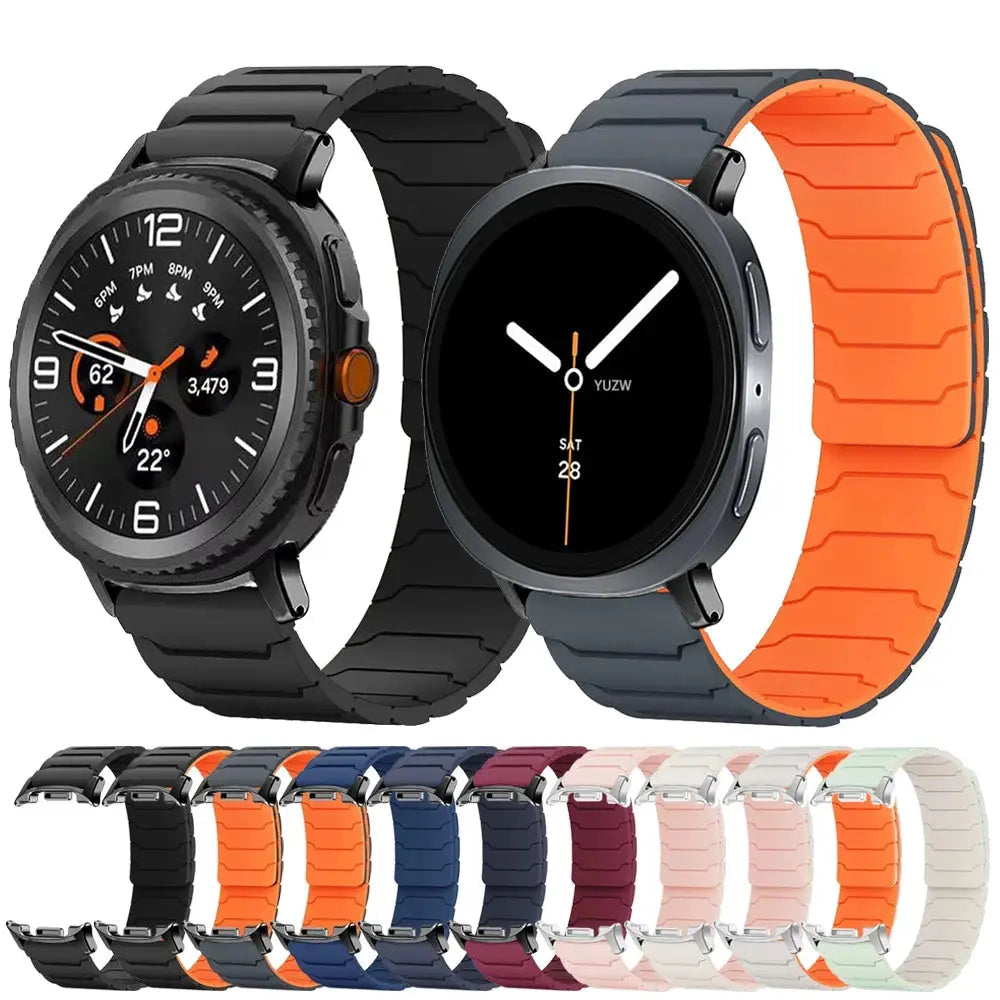 Magnetic Loop band for Samsung Galaxy Watch 8 40mm 44mm Sport Silicone link bracelet Galaxy Watch 8 Classic 46mm Women Men strap Avontic