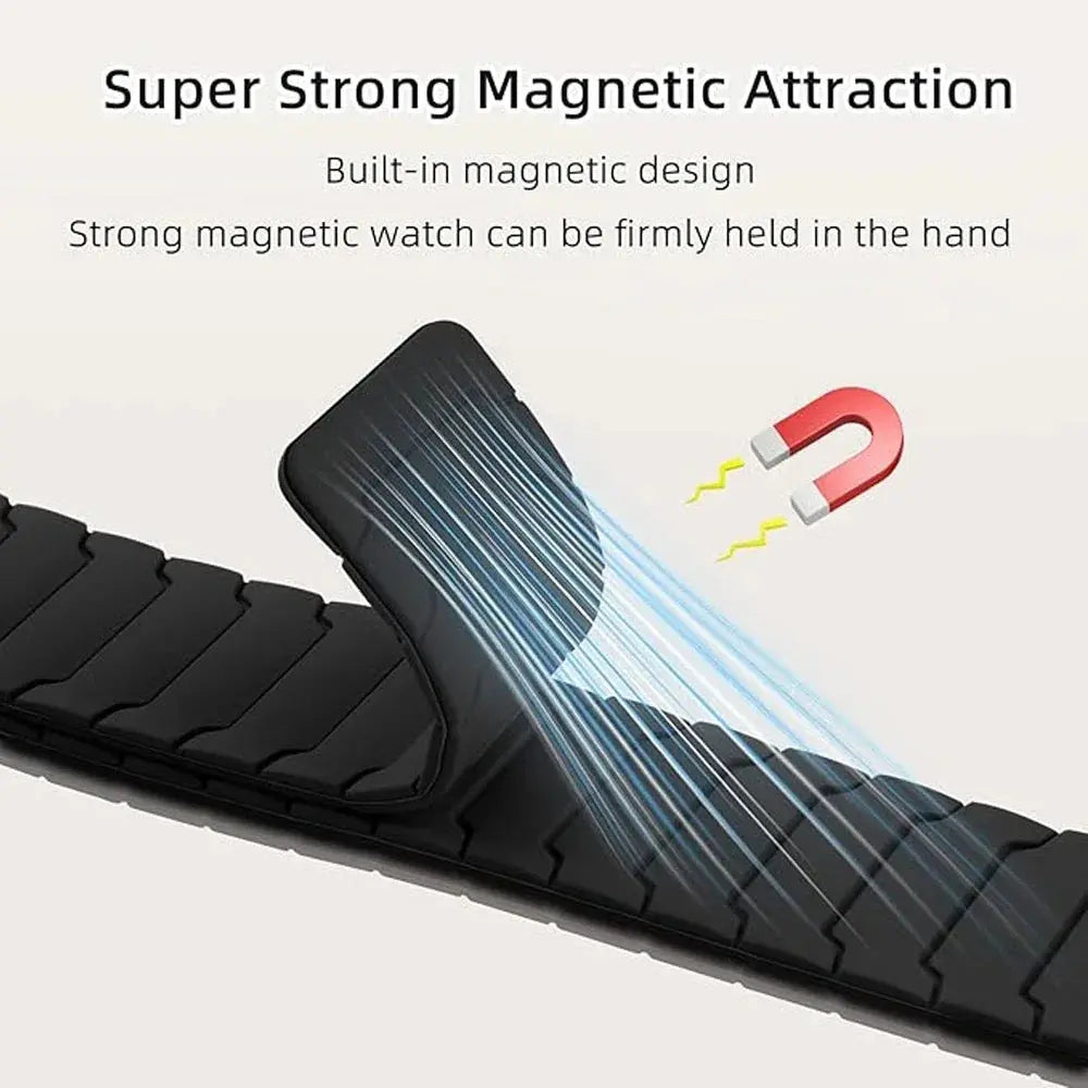 Magnetic Loop band for Samsung Galaxy Watch 8 40mm 44mm Sport Silicone link bracelet Galaxy Watch 8 Classic 46mm Women Men strap Avontic