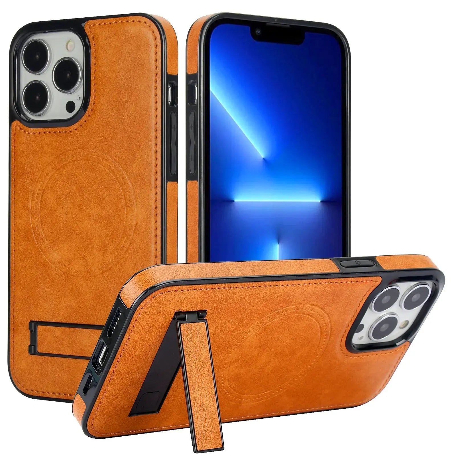 MagnoShield Pro Stand Case for iPhone 14 & 15 - Elite Defense Series