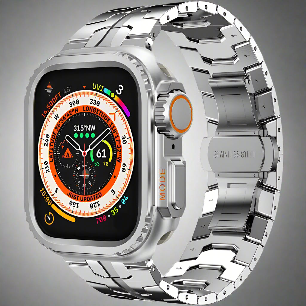 Man's Steel Band+Metal Case for Apple Watch Band 49mm 46mm 45mm 44mm Protective Watch Strap for Iwatch Series 10 9 8 7 Ultra2 Se Avontic