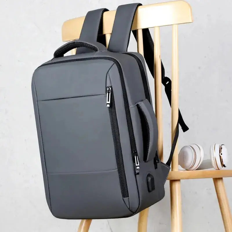 Men Large Capacity Backpack USB Charging Male Laptop Bagpack Waterproof Business Travel Back Pack Luggage Bag Mochila Avontic