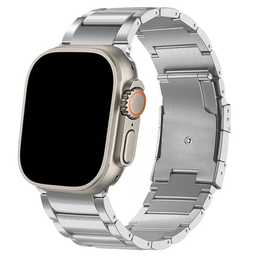 Men Titanium Band for Apple Watch Ultra 2 49mm 46mm 42mm 45 44 40 41 38mm Metal Luxury Strap for iwatch 10 9 8 7 6 5 se Bracelet Avontic