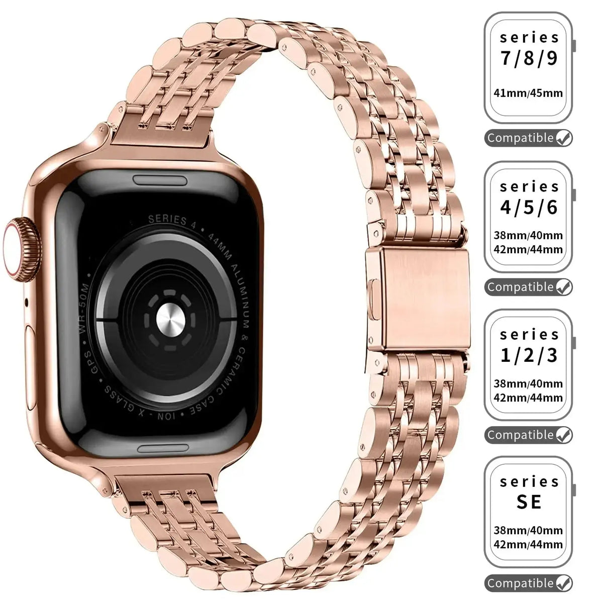 Metal Band+Case for Apple Watch Ultra 2 Strap 49mm 42mm 41mm 45mm 40mm 44mm TPU Cover Bracelet For Iwatch Series 9 8 7 6 SE 5 4 Avontic