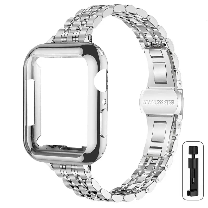 SvelteStyle Steel Elegance Set for Apple Watch - Avontic