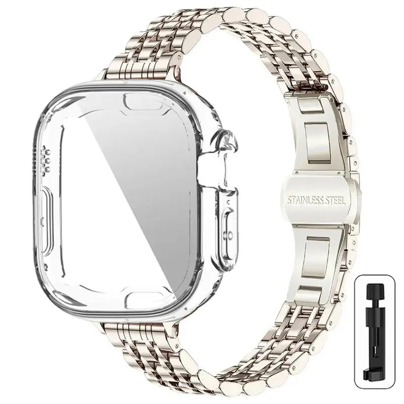 SvelteStyle Steel Elegance Set for Apple Watch - Avontic