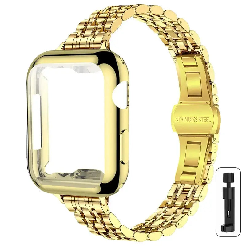 SvelteStyle Steel Elegance Set for Apple Watch - Avontic