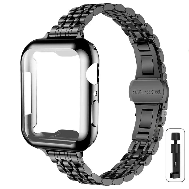 SvelteStyle Steel Elegance Set for Apple Watch - Avontic