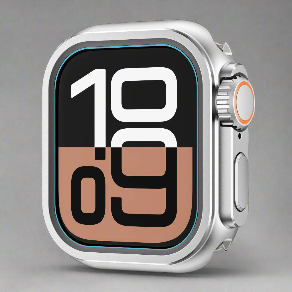 TitanGuard360 Titanium Bumper Case for Apple Watch Ultra 3/Ultra 2/Ultra 49mm, Series 11/10/9/8/7/6/5 46mm 45mm 44mm – Full-Metal Protective Shell — product view 5