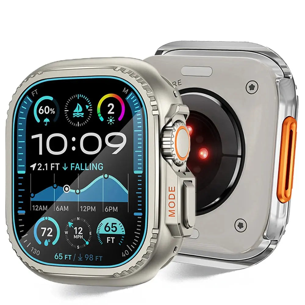 Metal Case for Apple Watch Ultra 3/2 49mm 11 10 46mm 9 8 7 45mm Aluminum Alloy Protector for Iwatch SE 44mm Rugged Bumper Cover Avontic