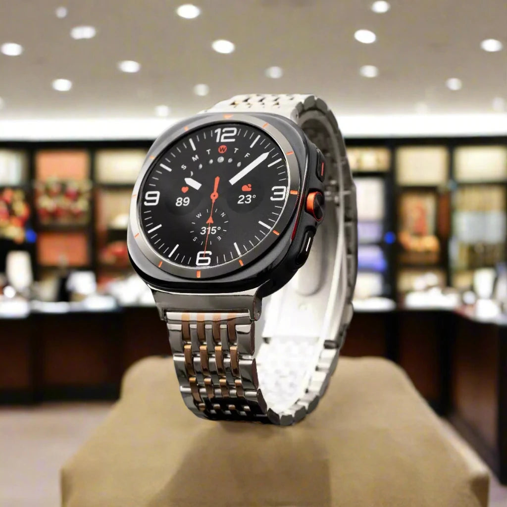 Metal Stainless Steel Strap for Samsung Galaxy Watch Ultra 47mm Deluxe Replacement Wristband for Galaxy Watch 7 Ultra Belt Band Pinnacle Luxuries