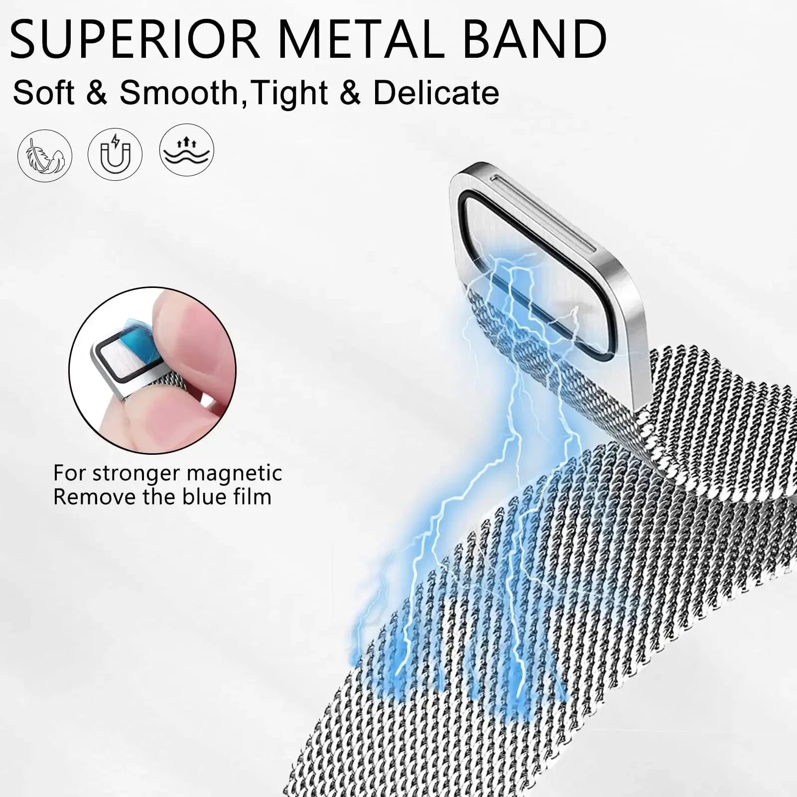 Milanese loop For fitbit charge 6 5 band replacement charge6 wristband stainless steel magnetic bracelet fitbit charge 5 Strap Avontic