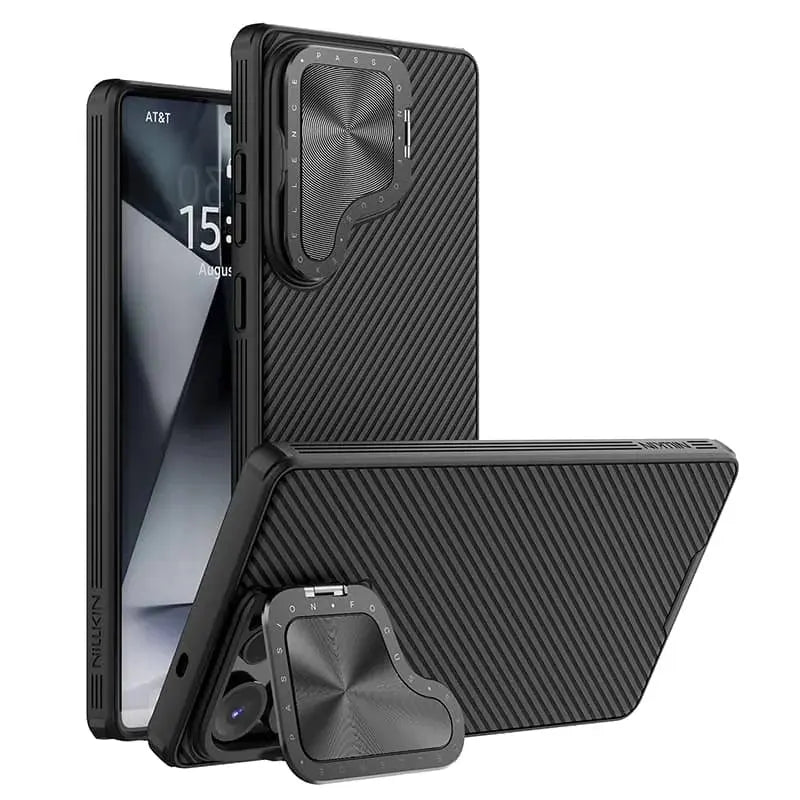 Silky MagSafe CamShield Case with Kickstand for Samsung Galaxy S25 Ultra