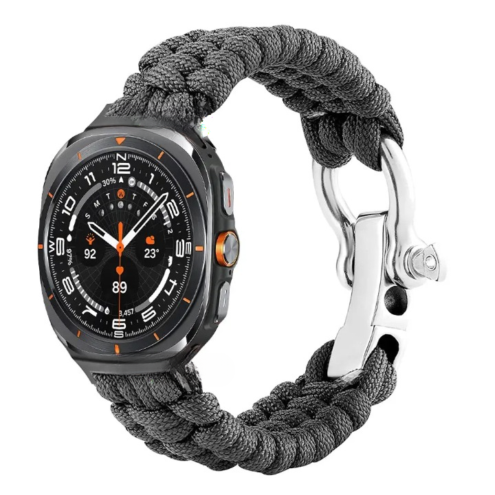 Nylon Paracord Outdoor Band for Samsung Galaxy Watch Ultra & Ultra 2 (2026) 47mm