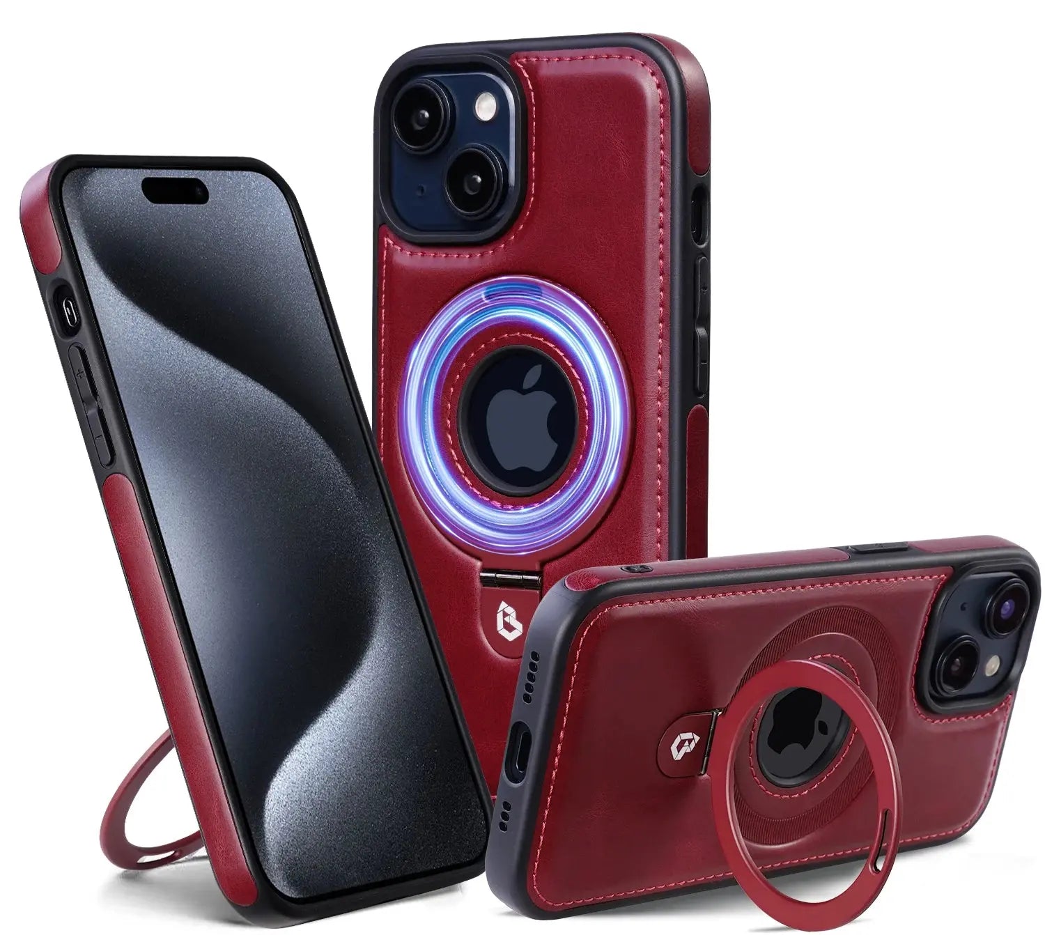 LuxLeather Halo MagSafe Compatible Case for iPhone 12 13 14 15