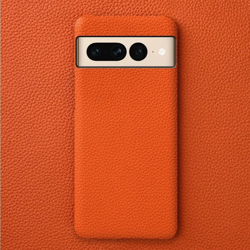 LuxLeather Elite Cowhide Case for Google Pixel 6, 7, 8 Pro, 9 Pro XL & More – Premium Leather with Hard PC Back Cover — product view 5