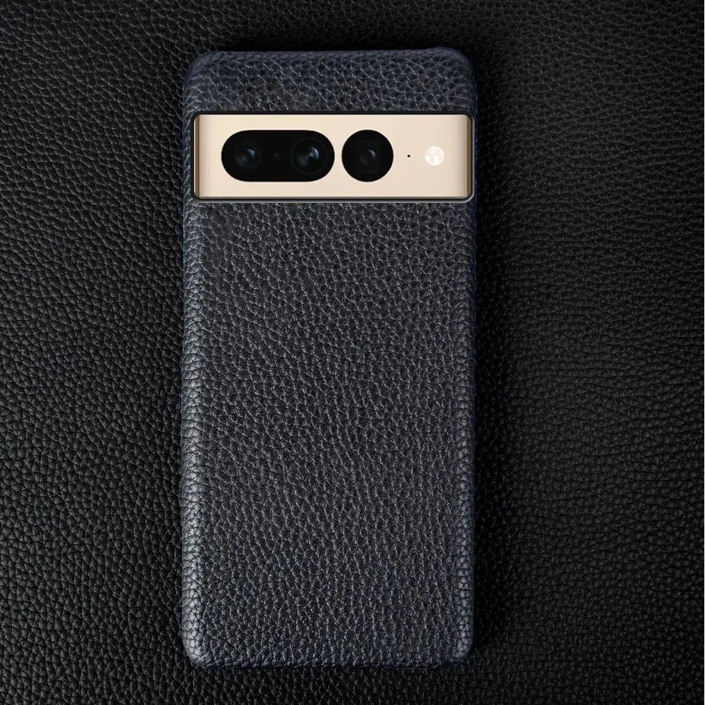 LuxLeather Elite Cowhide Case for Google Pixel 6, 7, 8 Pro, 9 Pro XL & More – Premium Leather with Hard PC Back Cover — product view 3