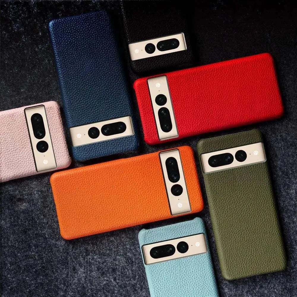 LuxLeather Elite Cowhide Case for Google Pixel 6, 7, 8 Pro, 9 Pro XL & More – Premium Leather with Hard PC Back Cover — product view 11