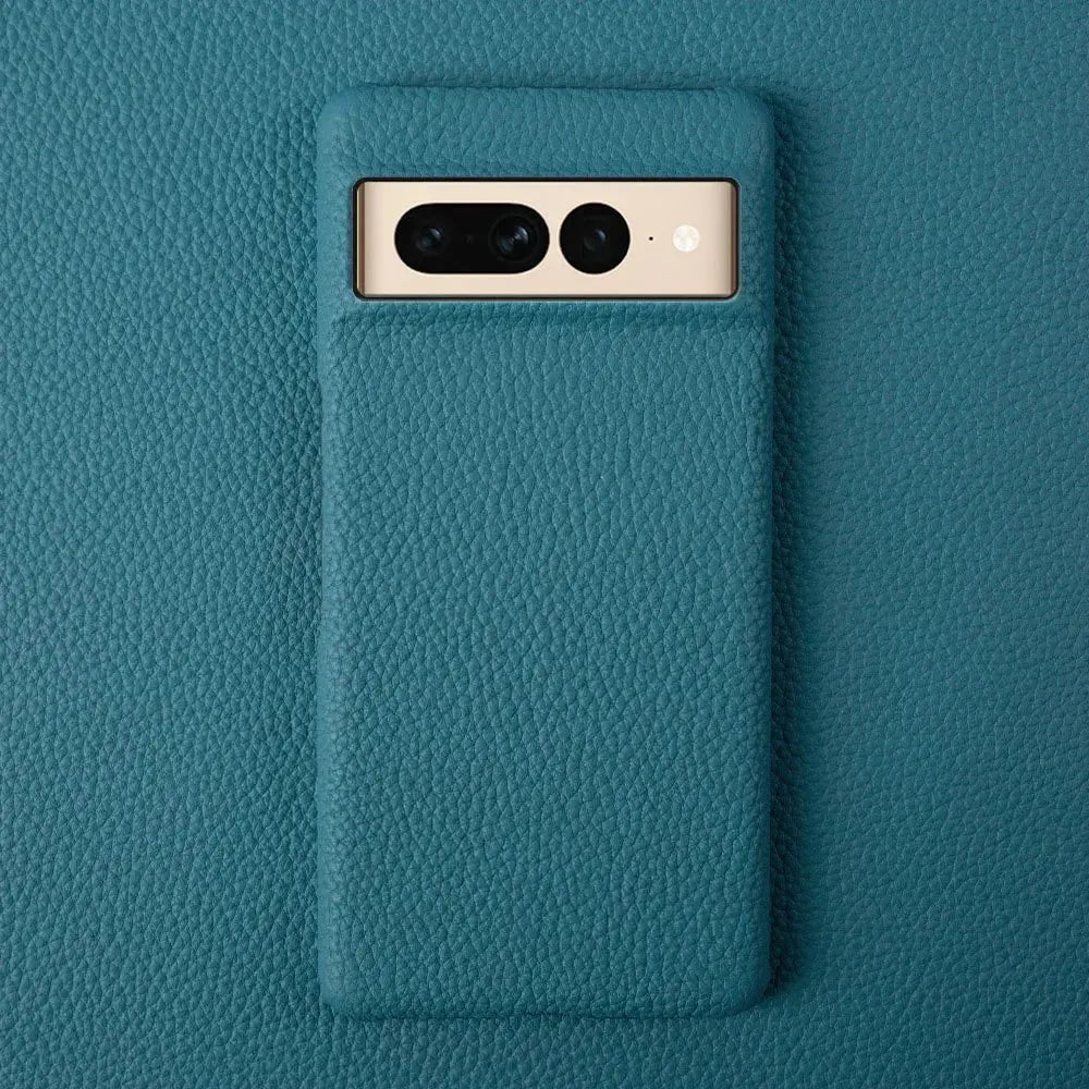 LuxLeather Elite Cowhide Case for Google Pixel 6, 7, 8 Pro, 9 Pro XL & More – Premium Leather with Hard PC Back Cover — product view 7
