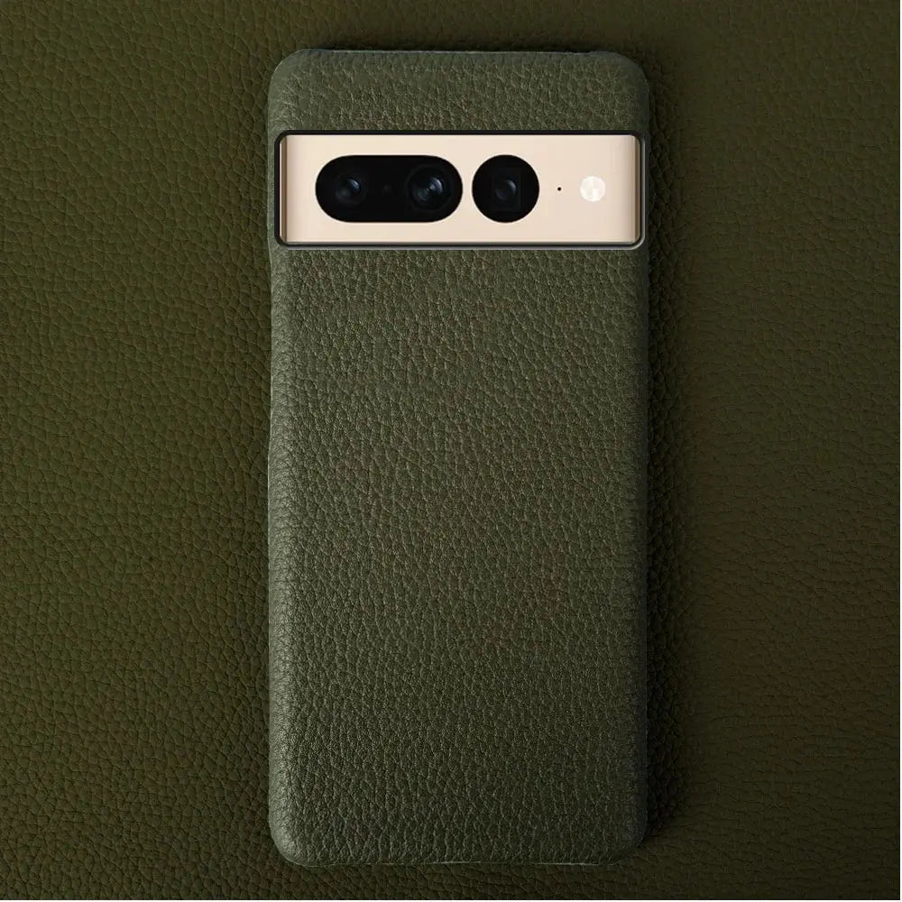 LuxLeather Elite Cowhide Case for Google Pixel 6, 7, 8 Pro, 9 Pro XL & More – Premium Leather with Hard PC Back Cover — product view 10