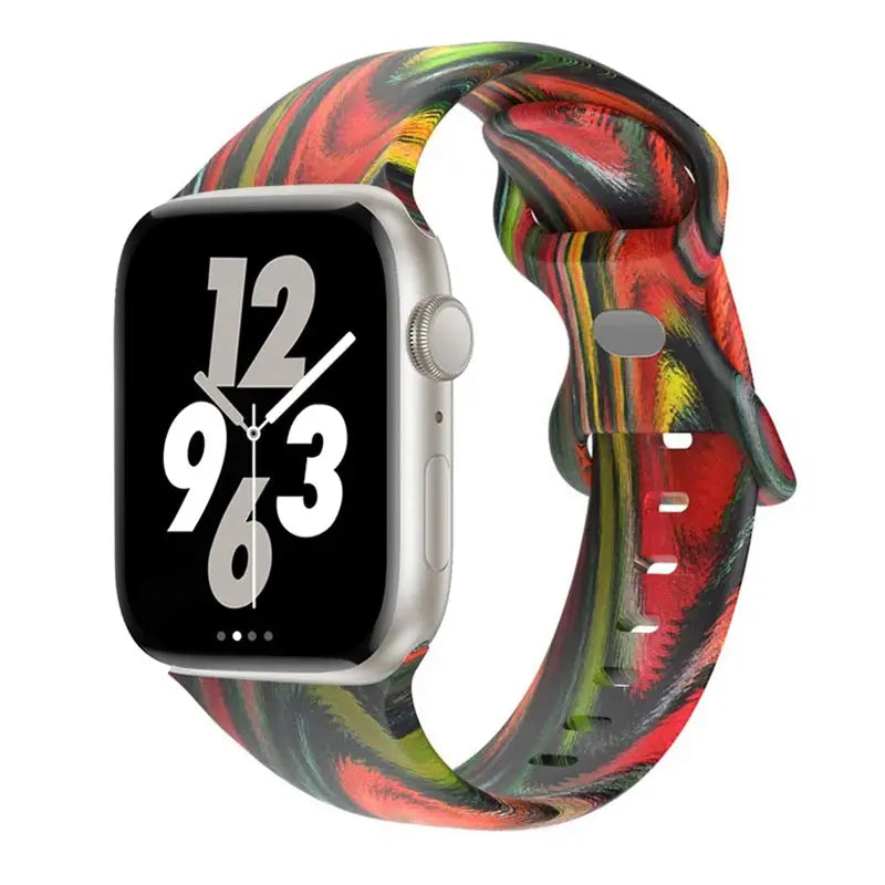 FlexPrint Silicone Style Band for Apple Watch - Avontic