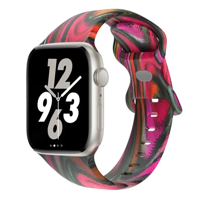 FlexPrint Silicone Style Band for Apple Watch - Avontic