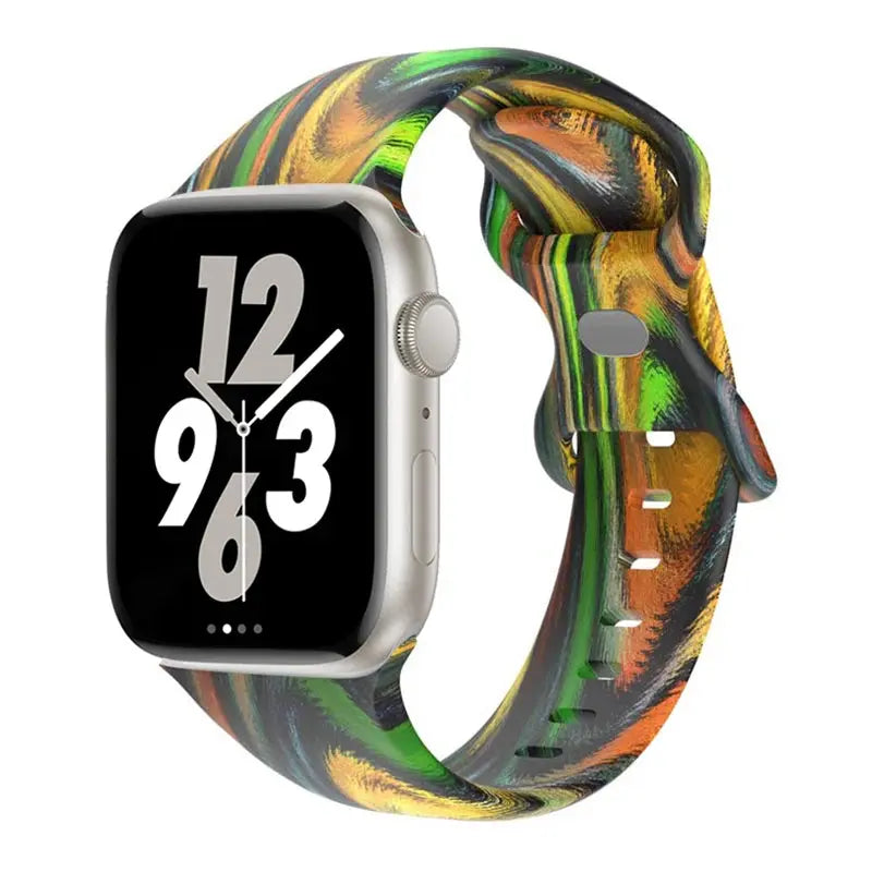 FlexPrint Silicone Style Band for Apple Watch - Avontic