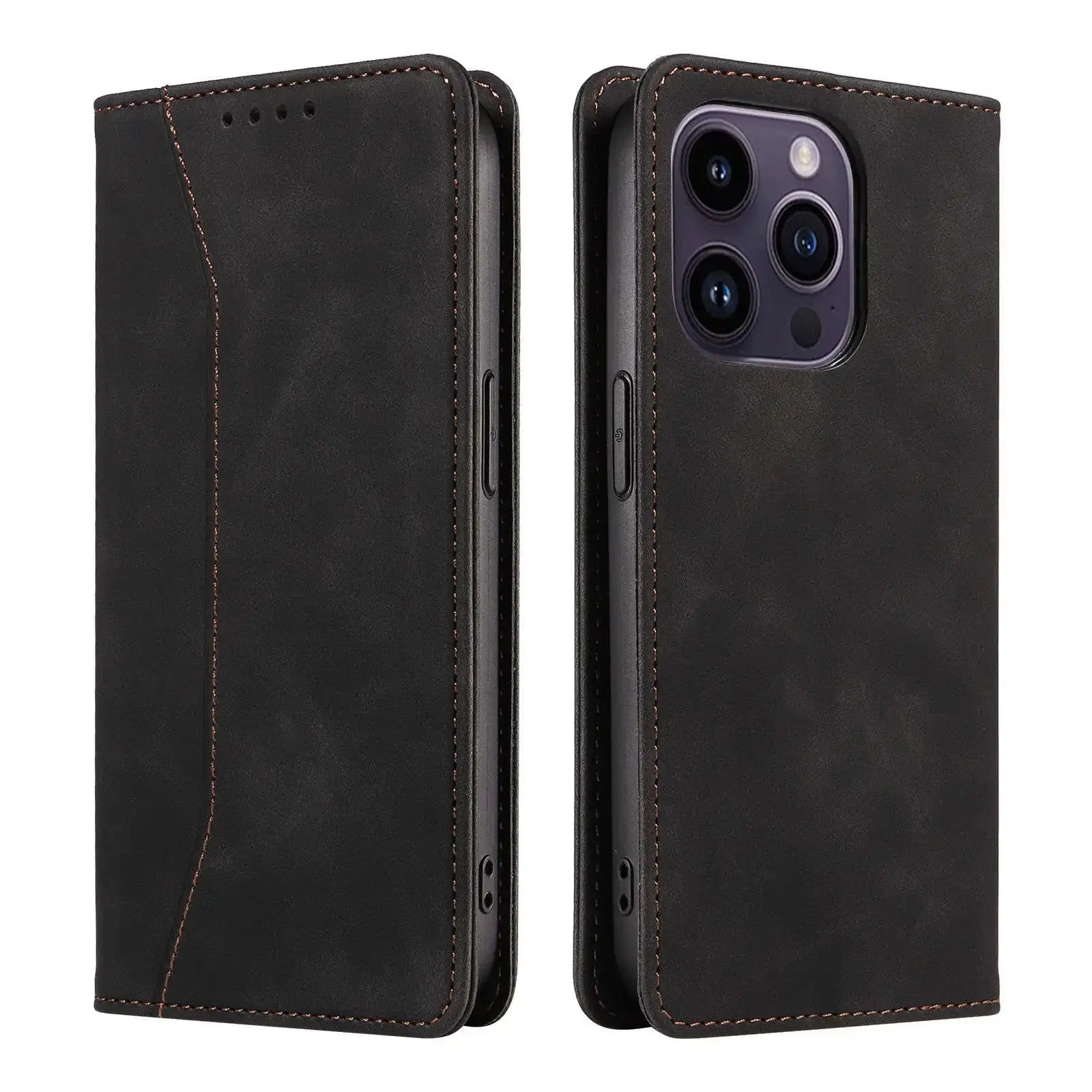 MagnoShield Pro Stand Case for iPhone 14 & 15 - Elite Defense Wallet Series — product view 7