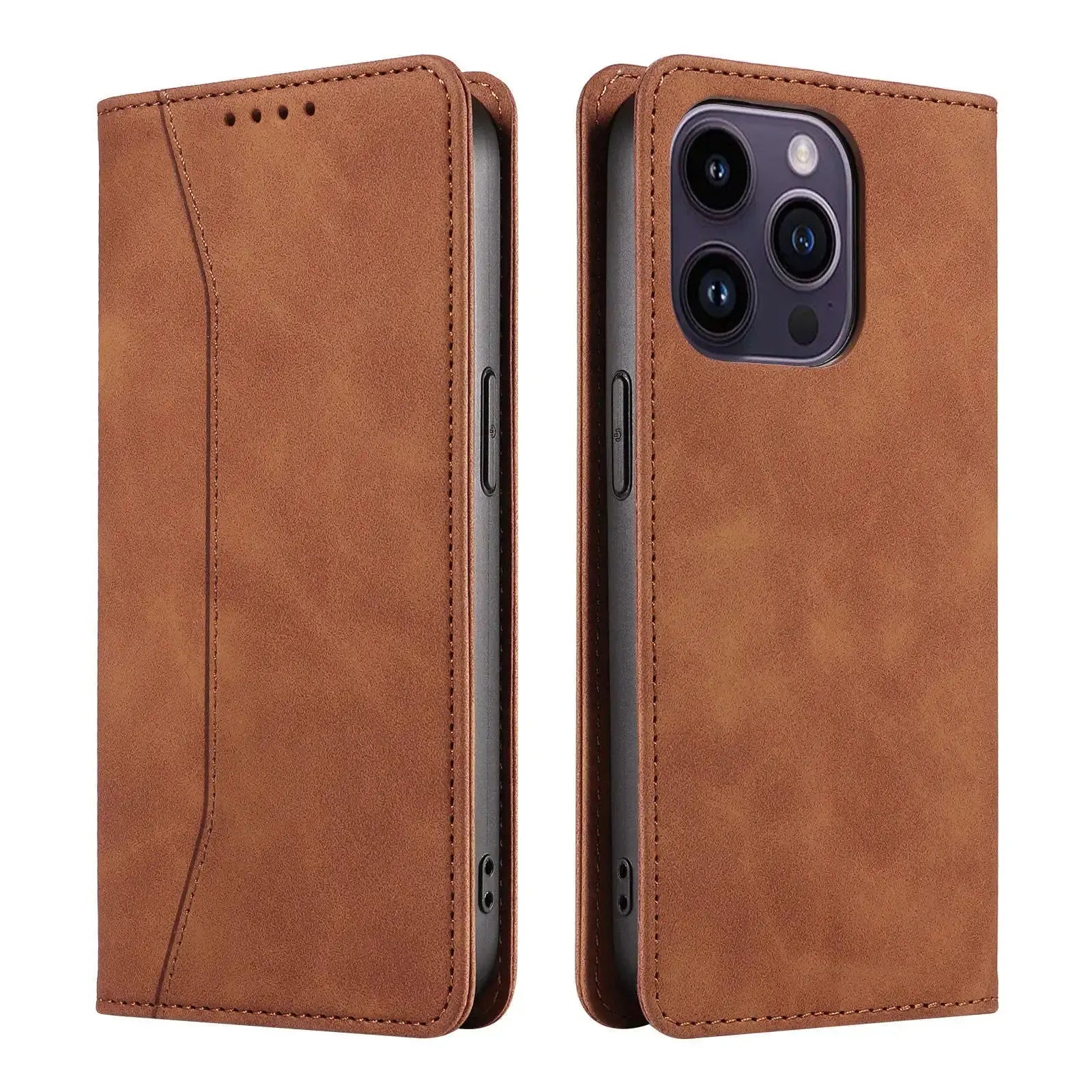 MagnoShield Pro Stand Case for iPhone 14 & 15 - Elite Defense Wallet Series — product view 10