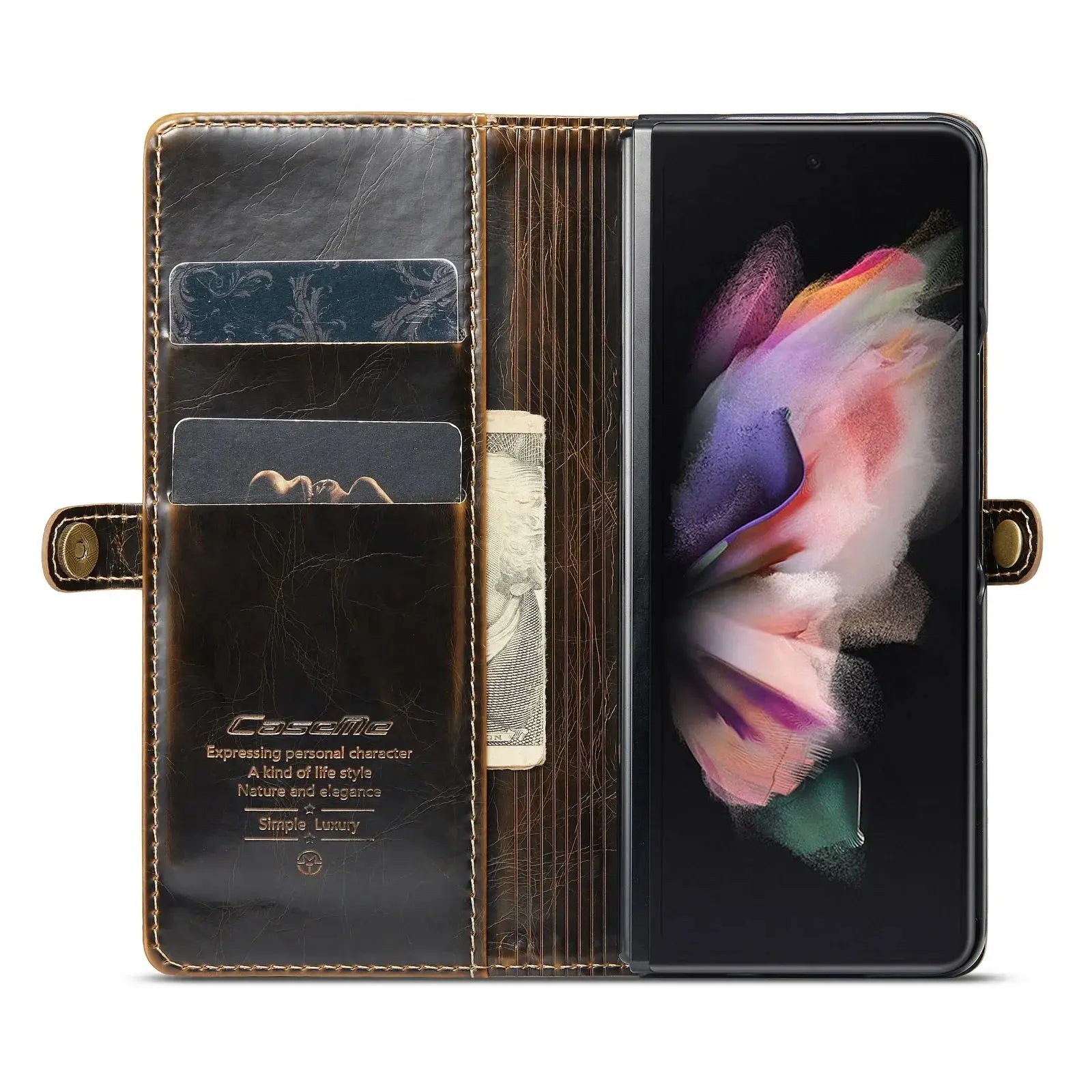 Premium Leather Wallet Case for Samsung Galaxy Z Fold 6 — product view 5