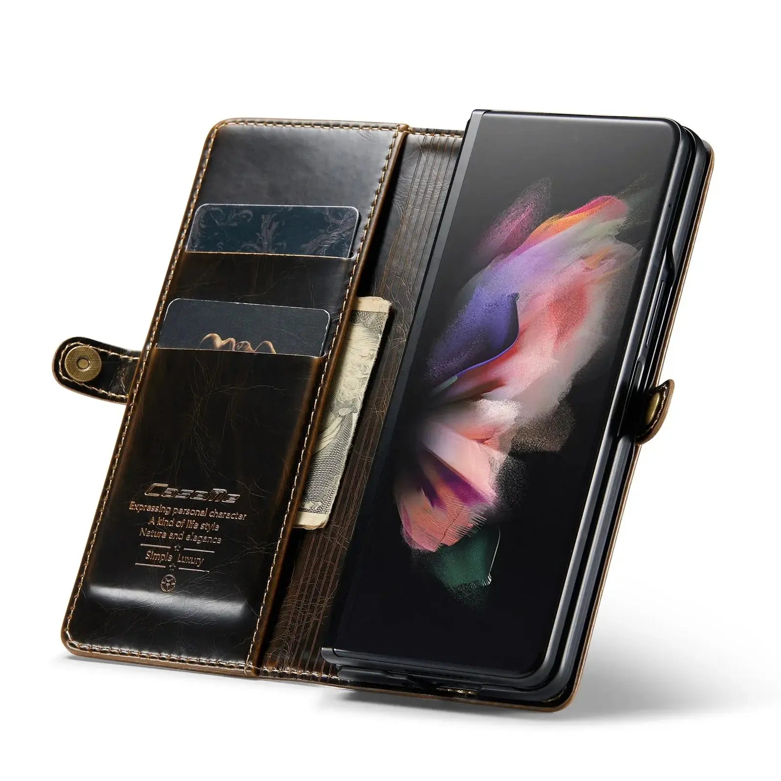 Premium Leather Wallet Case for Samsung Galaxy Z Fold 6 — product view 6