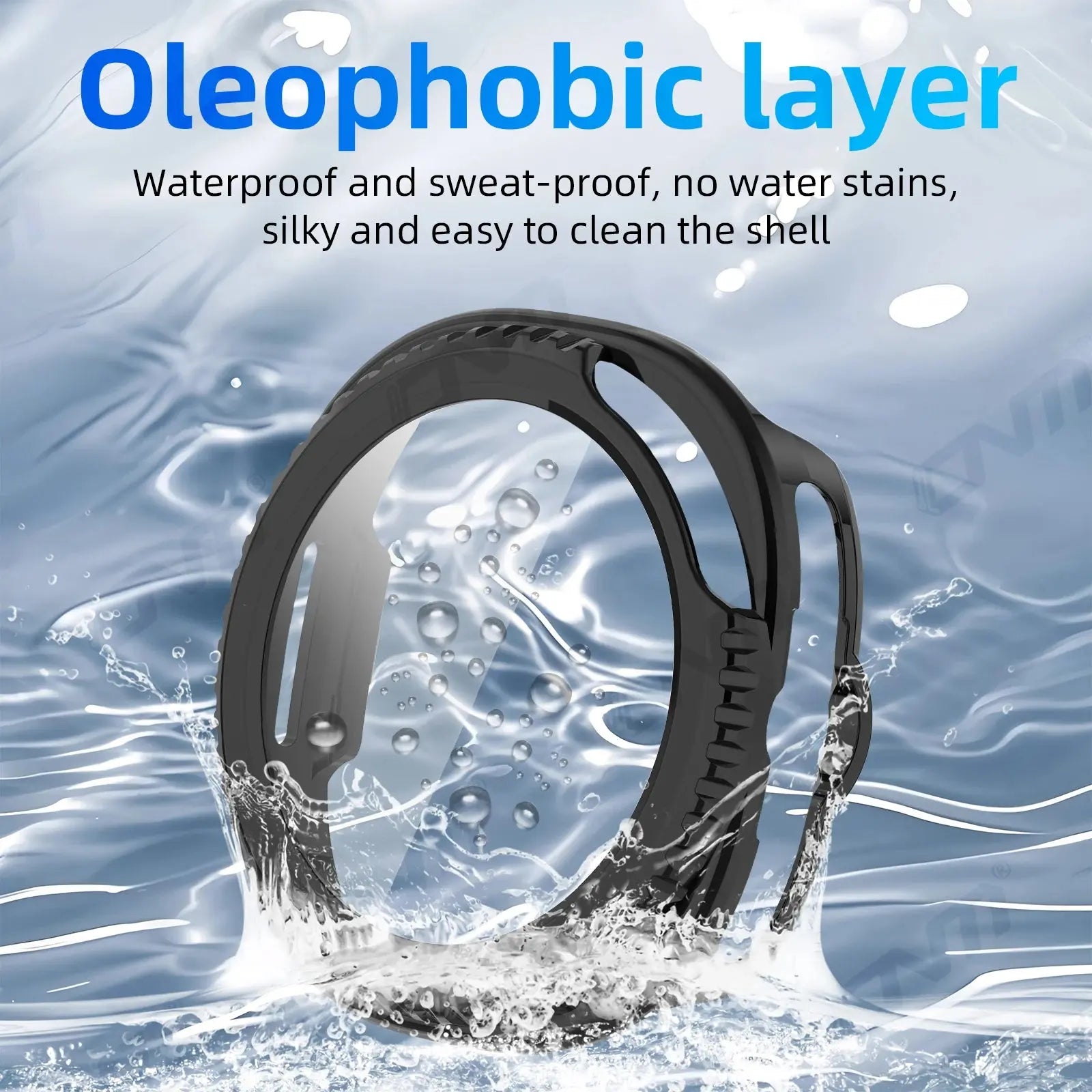 Protective Case & Tempered Glass Film-in-One for Samsung Galaxy Watch8 40mm/44mm & Watch8 Classic Smartwatch Avontic