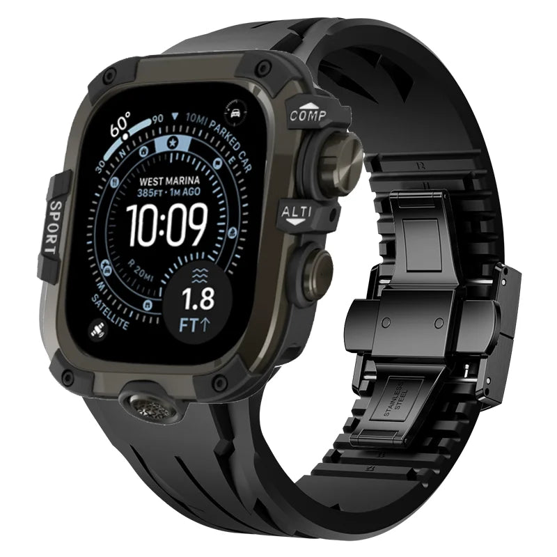 AeroGuard™ SteelSport Pro Case & Band System — Apple Watch Ultra 3/2/1, Series 11/10 (49mm / 46mm / 45mm / 44mm)