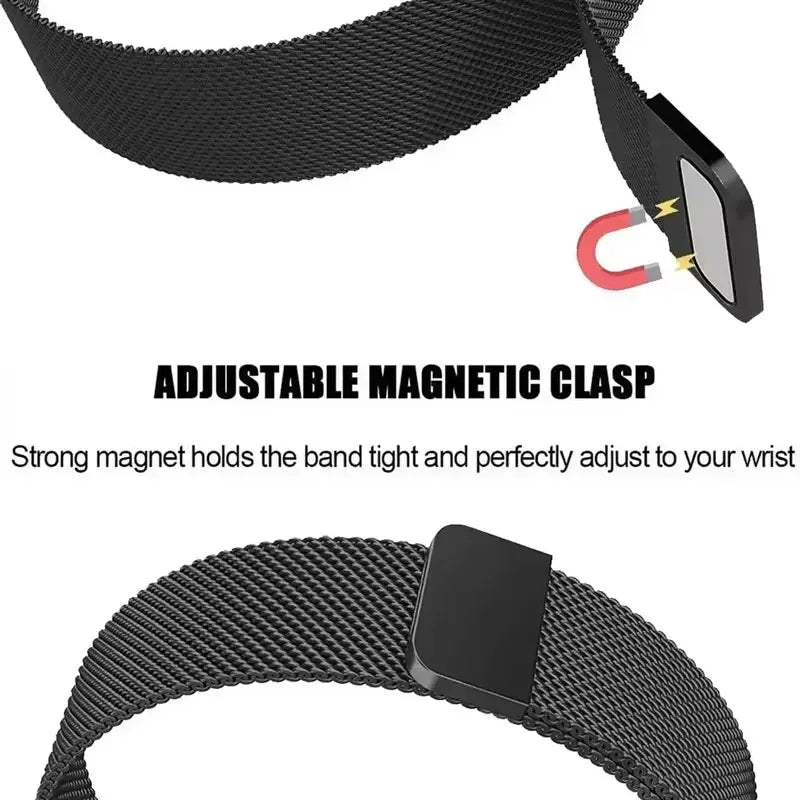 Milanese Stainless Steel Loop Band with Protective Case – Compatible with Apple Watch Ultra & Series 4–10 (40–49mm)