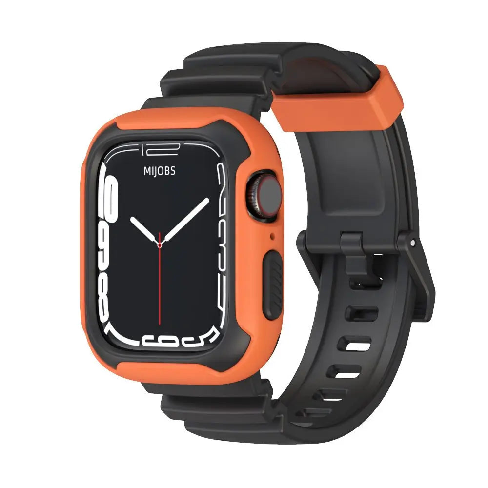 Rubber Mod Kit for Apple Watch Series 8 7 6 5 4 3 SE 40mm 41mm 44mm 45mm Screen Protector Silicone Strap for IWatch Accessories Pinnacle Luxuries