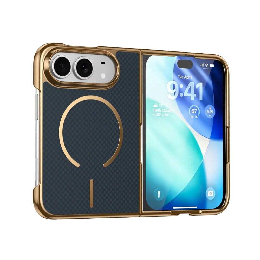 RhinoGuard CarbonLuxe — Magnetic iPhone Duo Case with Built-In Front Glass — product view 7