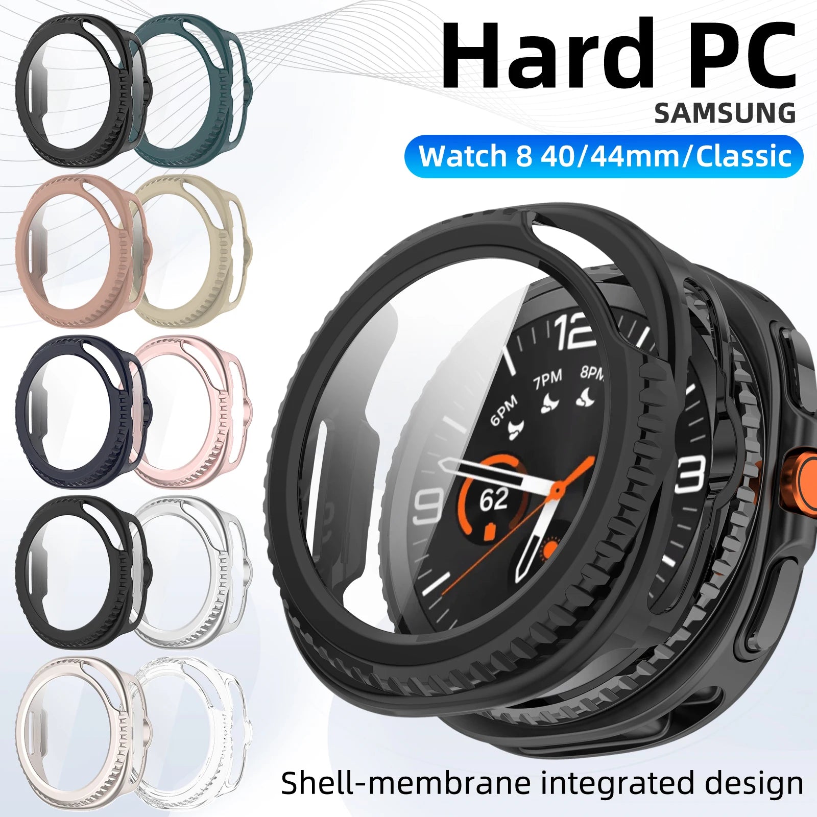 ClearShield™ All-in-One Hard Case + Glass Protector for Galaxy Watch 8 / 8 Classic (40mm, 44mm, 46mm)