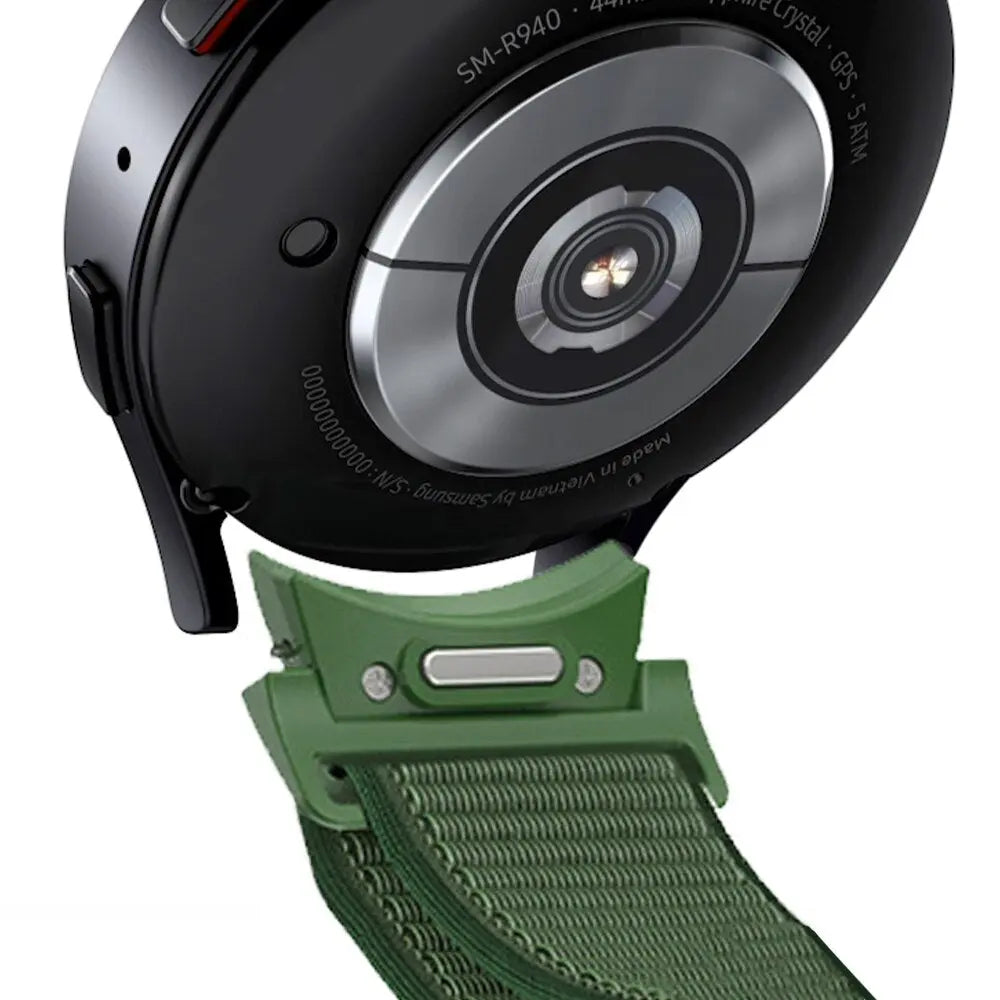 Curved End Nylon Strap for Samsung Galaxy 6classic 47mm 43mm 5pro 45mm 4classic No Gaps Band for Samsung Galaxy 6 5 4 40mm 44mm Pinnacle Luxuries