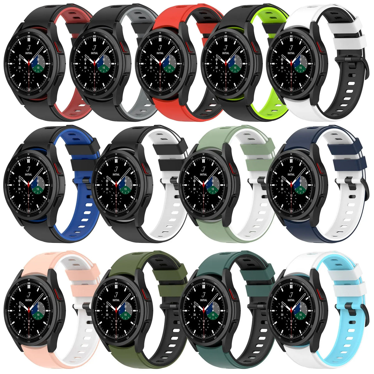 Silicone Strap For Samsung Galaxy Watch 6/5/4 44mm 40mm 5Pro 45 Sport Bracelet Correa Galaxy Watch 4 6 Classic 43mm 47mm 42 46mm Avontic