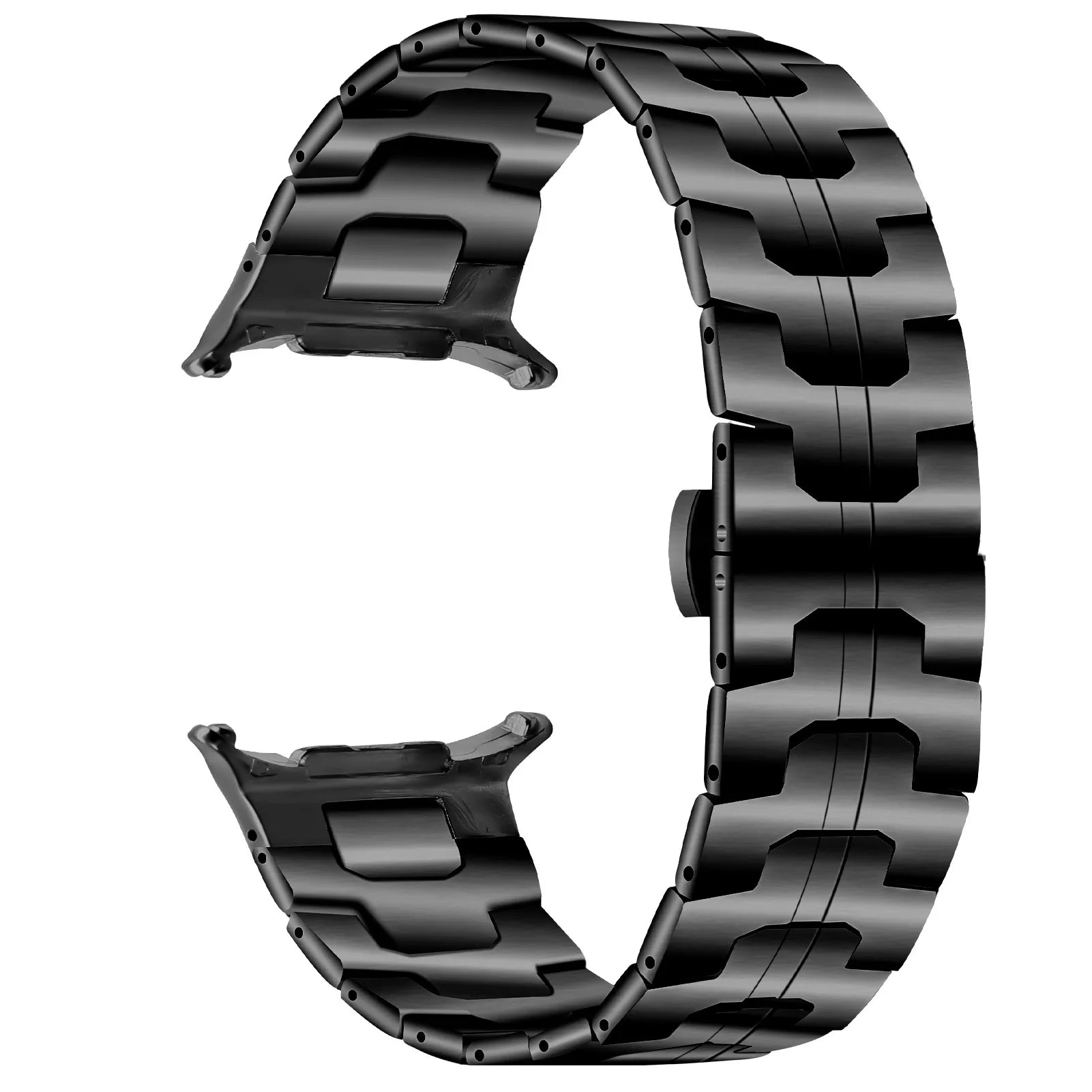 Avontic CrestLink Black stainless steel band for Galaxy Watch Ultra and Ultra2 47mm