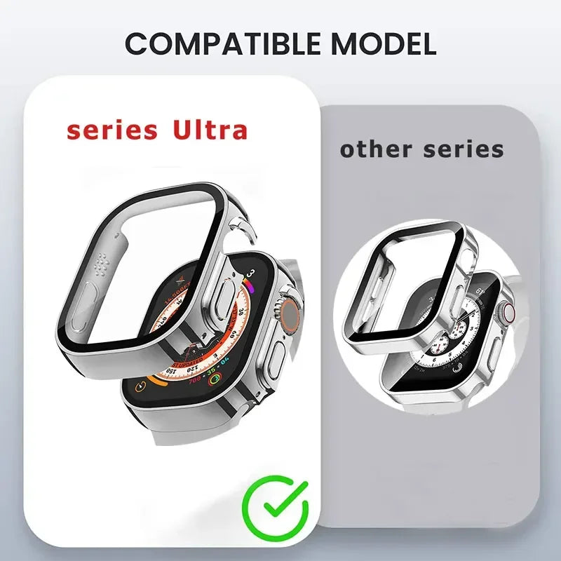 Milanese Stainless Steel Loop Band with Protective Case – Compatible with Apple Watch Ultra & Series 4–10 (40–49mm)