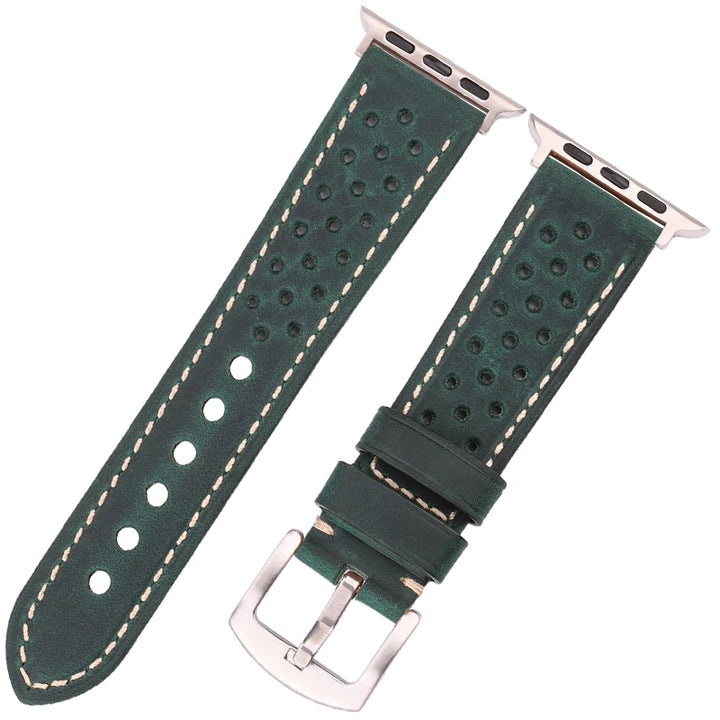 AeroLeather Pro Breathable Performance Leather Band for Apple Watch Series 12 (42/46mm) & Ultra 4 (49mm)