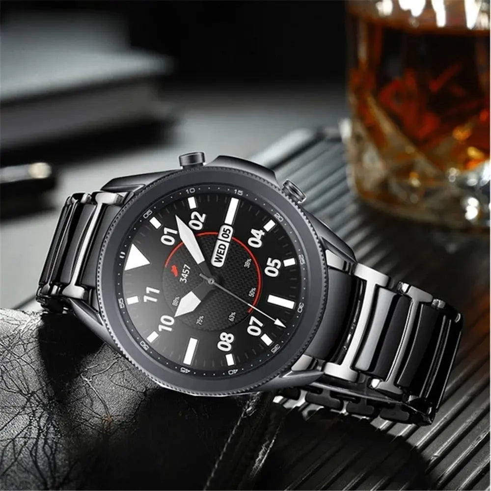 20mm 22mm Ceramics Stainless Steel Strap For Amazfit BIP GTS 2 3 4 4mini 42MM 47MM Bracelet Correa For Amazfit GTR 4 3 Pro 2 2e Pinnacle Luxuries