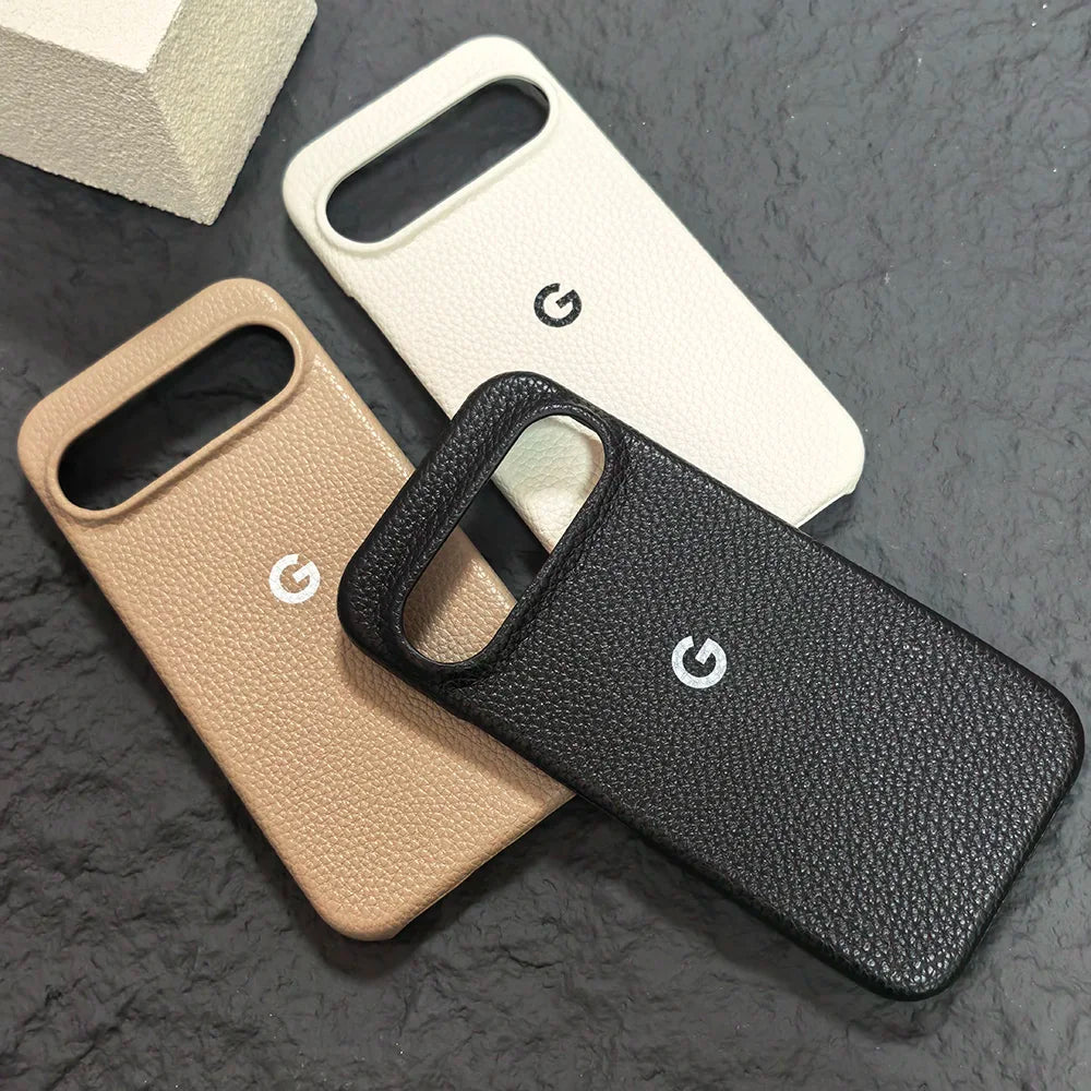 Avontic LitchiGuard PU Leather Case for Google Pixel 6–11 Series