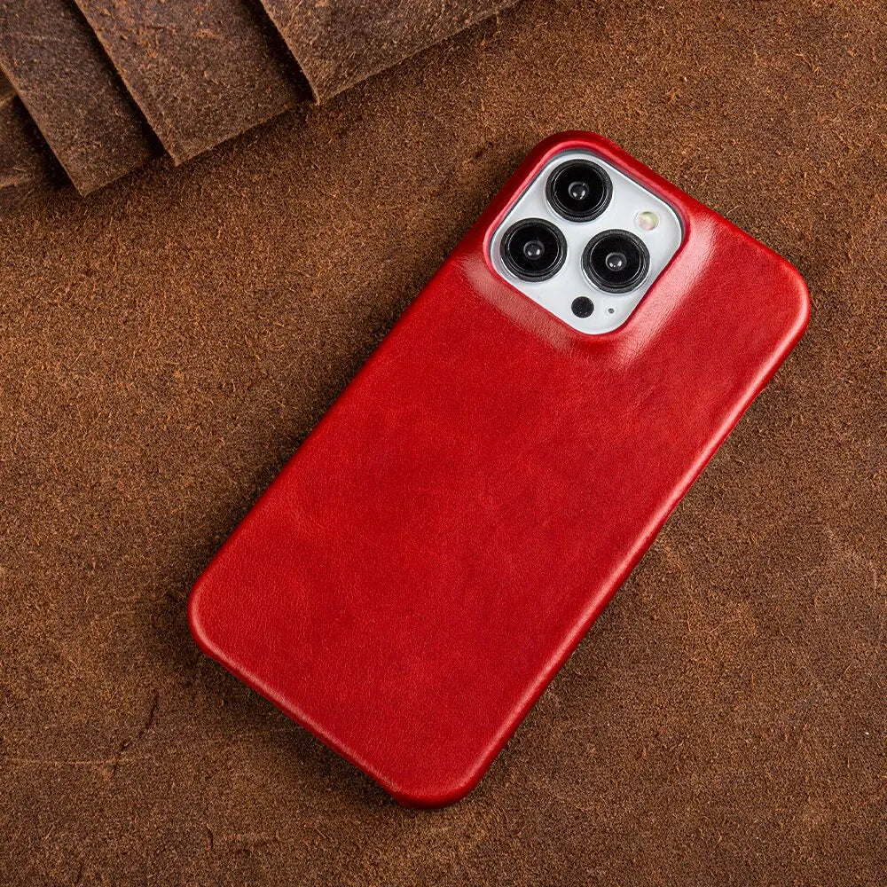 Oil Wax Luxury Genuine Leather Cover Case For Iphone 14 13 12 11 Pro Max Case For Iphon Aesthetic Vintage Retro With 8 Colour Avontic