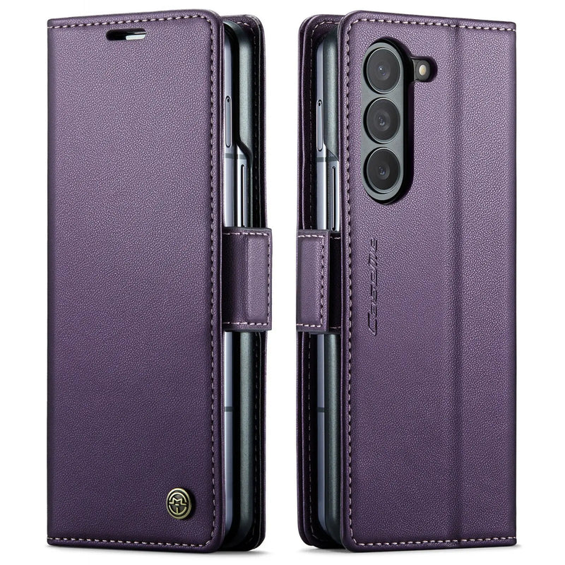 CaseMe Wallet Case for Samsung Galaxy Z Fold 5 Premium PU Leather Flip Case Magnetic Credit Card Holder Phone Cover Avontic