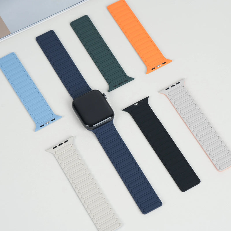 Magnetic Silicone Band for Apple Watch Series 12 (42/46mm) & Ultra 4 (49mm)